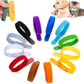 KuuGuu 30 PCS Newborn Puppy Collars Whelping Newborn Pet Collars Double-Sided Soft Adjustable ID Bands Randomly Sent in for Newborn Dog Kittens Pet Cat Identification Collars （7.87in）